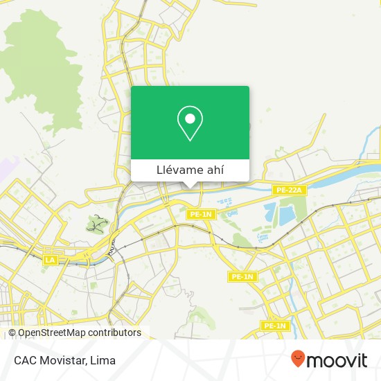 Mapa de CAC Movistar