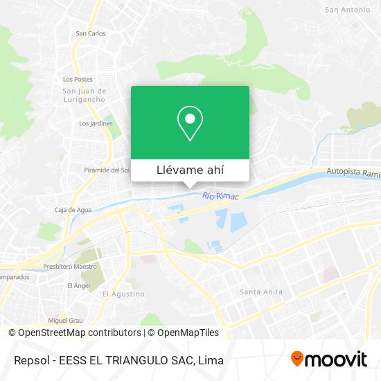 Mapa de Repsol - EESS EL TRIANGULO SAC