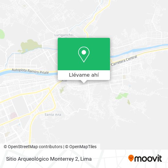 Mapa de Sitio Arqueológico Monterrey 2