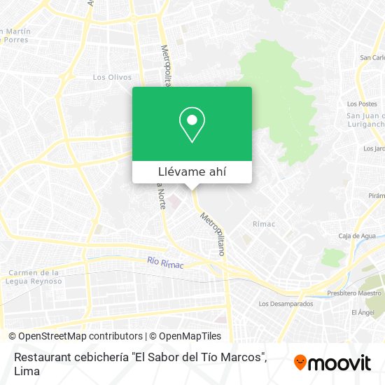 Mapa de Restaurant cebichería "El Sabor del Tío Marcos"