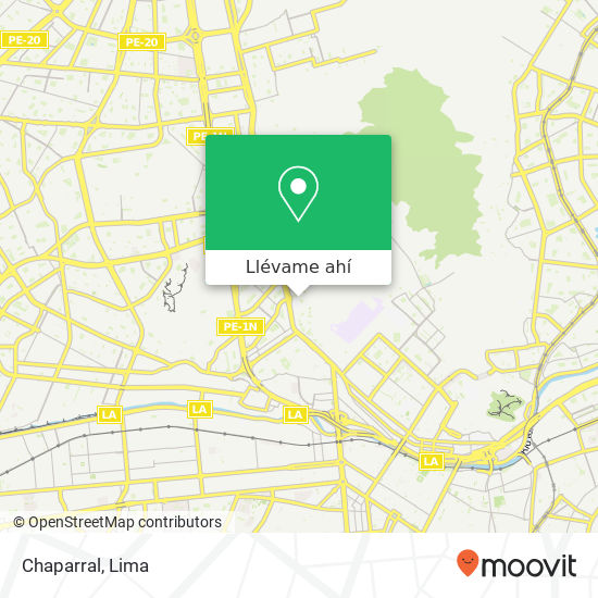 Mapa de Chaparral