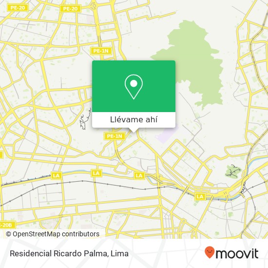 Mapa de Residencial Ricardo Palma