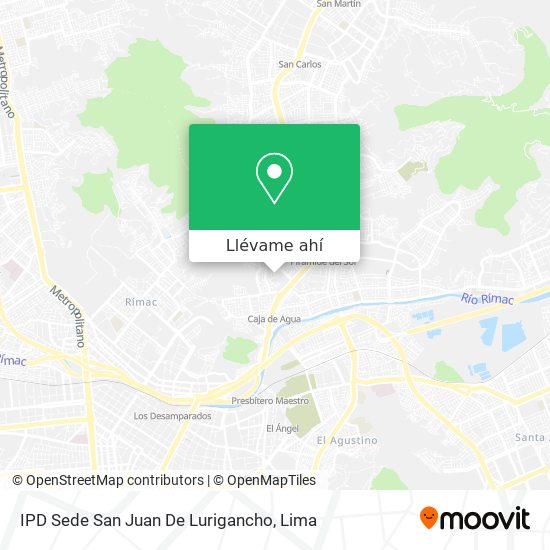 Mapa de IPD Sede San Juan De Lurigancho