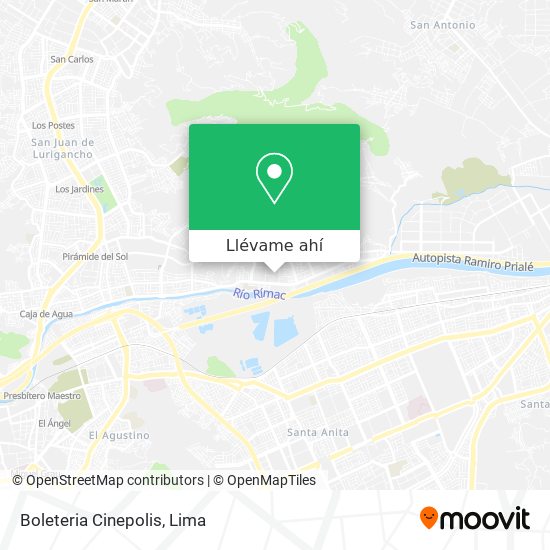 Mapa de Boleteria Cinepolis