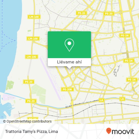 Mapa de Trattoria Tamy's Pizza