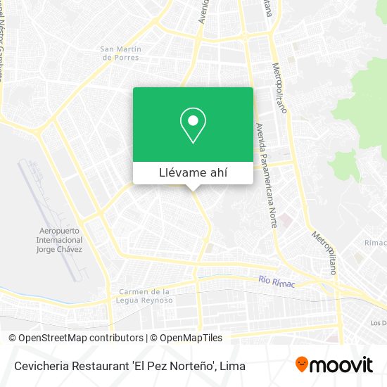 Mapa de Cevicheria Restaurant 'El Pez Norteño'
