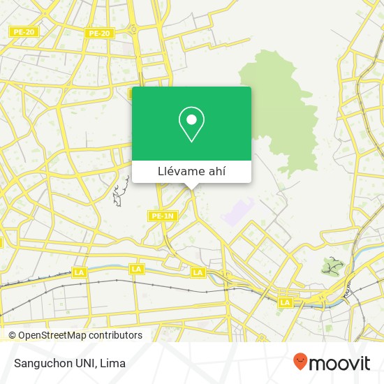 Mapa de Sanguchon UNI