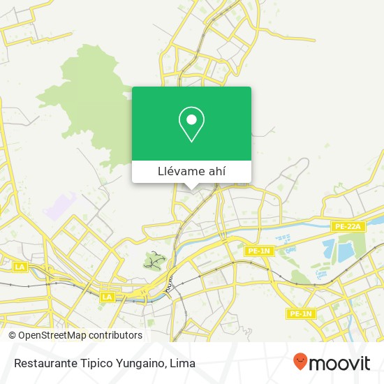 Mapa de Restaurante Tipico Yungaino