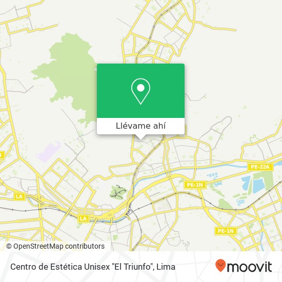 Mapa de Centro de Estética Unisex "El Triunfo"