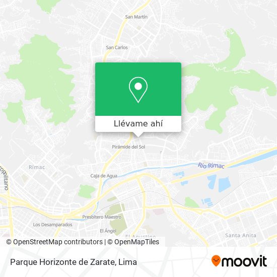 Mapa de Parque Horizonte de Zarate