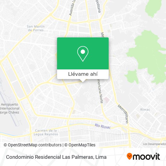 Mapa de Condominio Residencial Las Palmeras