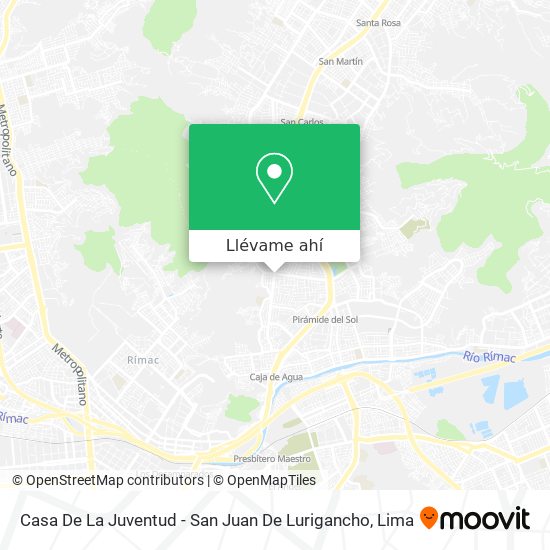Mapa de Casa De La Juventud - San Juan De Lurigancho