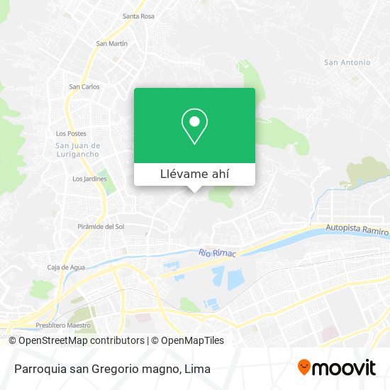 Mapa de Parroquia san Gregorio magno