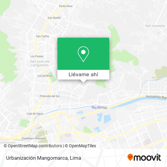 Mapa de Urbanización Mangomarca