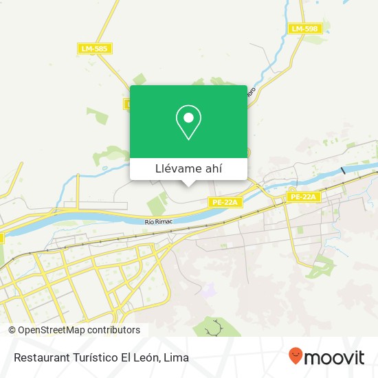 Mapa de Restaurant Turístico El León