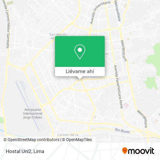 Mapa de Hostal Uni2