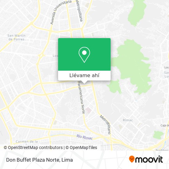 Mapa de Don Buffet Plaza Norte