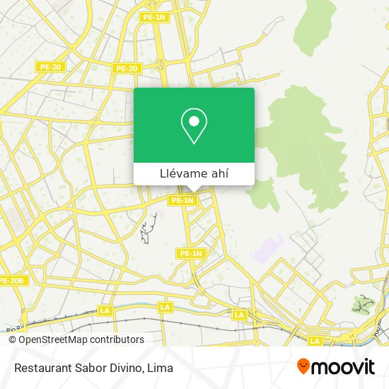 Mapa de Restaurant Sabor Divino