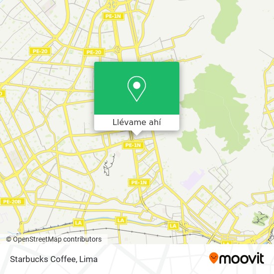 Mapa de Starbucks Coffee