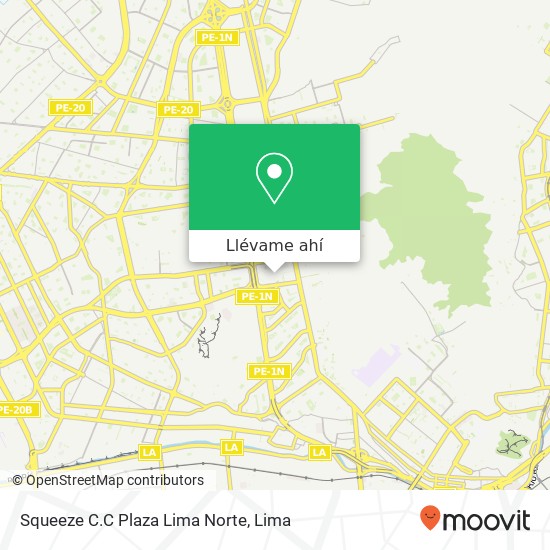 Mapa de Squeeze C.C Plaza Lima Norte