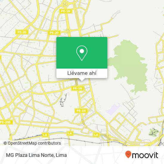 Mapa de MG Plaza Lima Norte