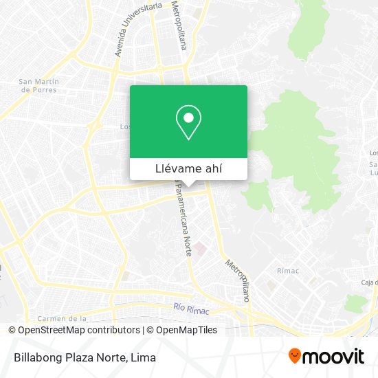 Mapa de Billabong Plaza Norte