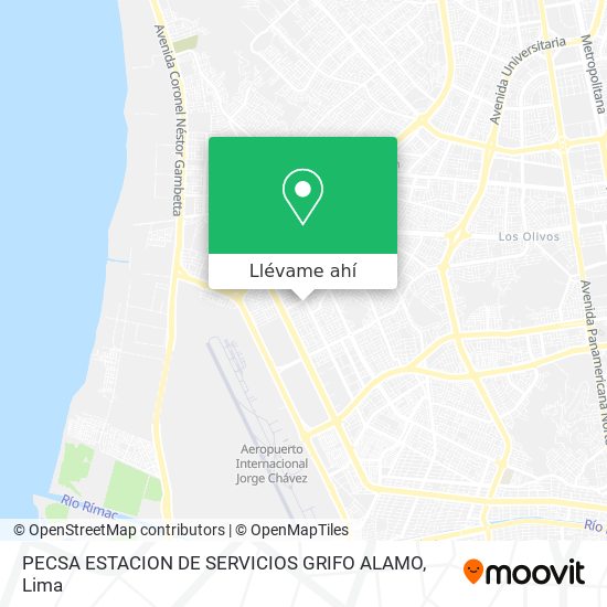 Mapa de PECSA ESTACION DE SERVICIOS GRIFO ALAMO