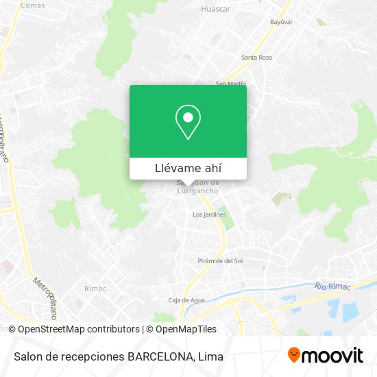 Mapa de Salon de recepciones BARCELONA