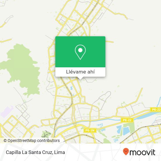 Mapa de Capilla La Santa Cruz