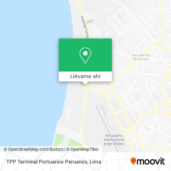 Mapa de TPP Terminal Portuarios Peruanos