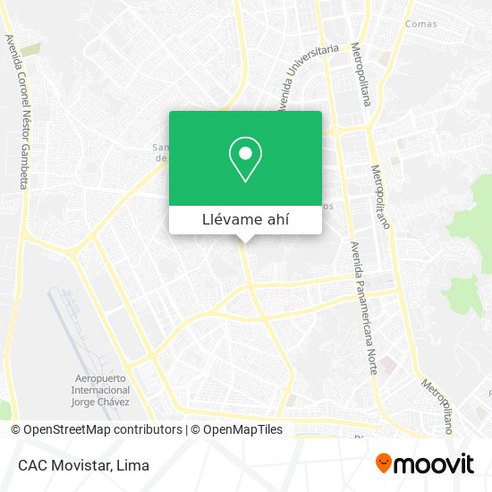 Mapa de CAC Movistar