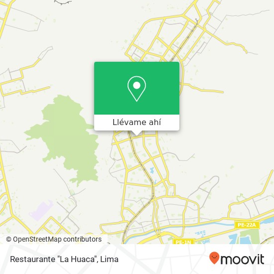 Mapa de Restaurante "La Huaca"