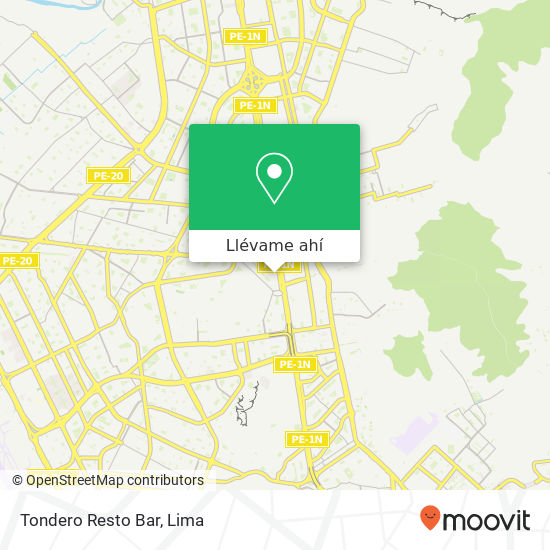 Mapa de Tondero Resto Bar