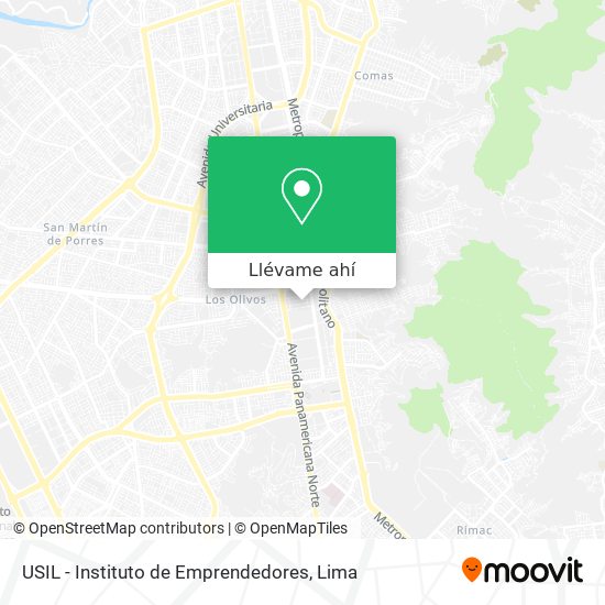 Mapa de USIL - Instituto de Emprendedores