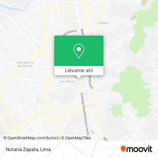 Mapa de Notaria Zapata