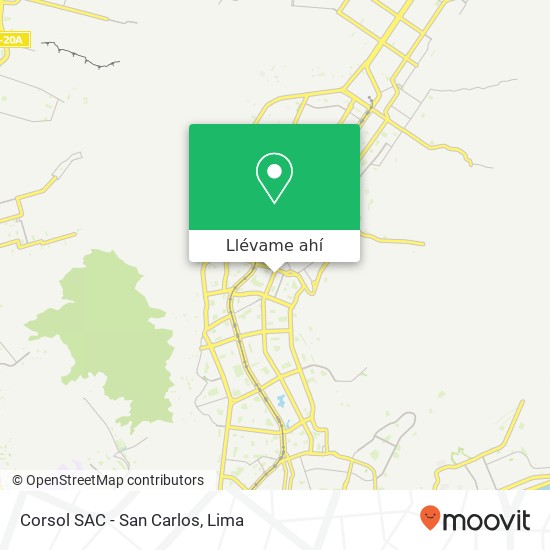 Mapa de Corsol SAC - San Carlos