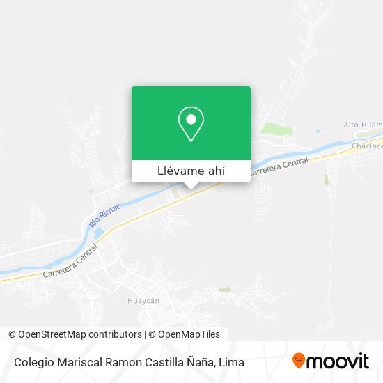 Mapa de Colegio Mariscal Ramon Castilla Ñaña