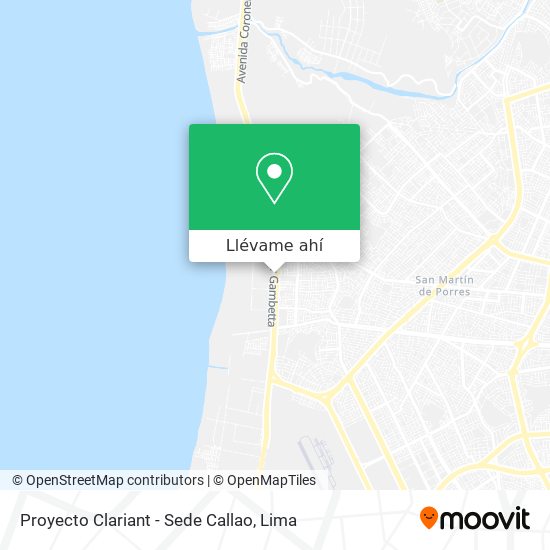 Mapa de Proyecto Clariant - Sede Callao