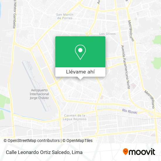 Mapa de Calle Leonardo Ortiz Salcedo