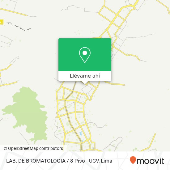 Mapa de LAB. DE BROMATOLOGIA / 8 Piso - UCV