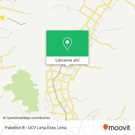 Mapa de Pabellón B - UCV Lima Este