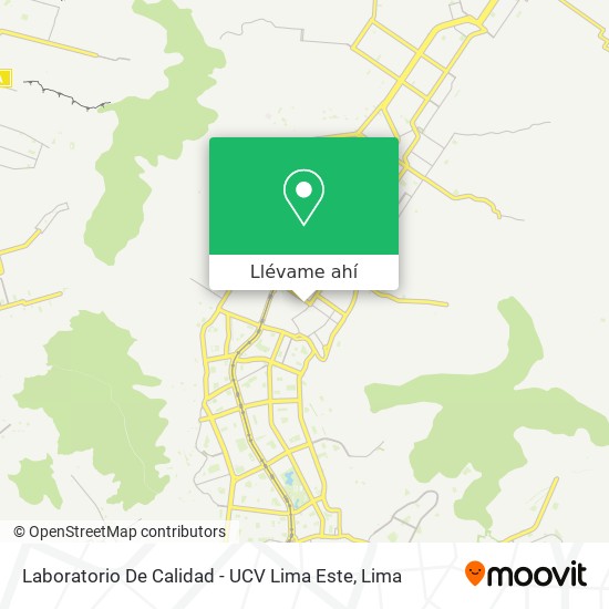 Mapa de Laboratorio De Calidad - UCV Lima Este