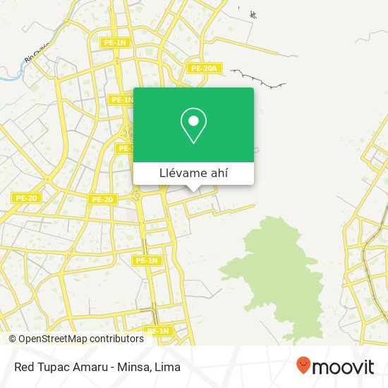 Mapa de Red Tupac Amaru - Minsa