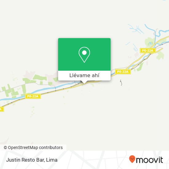 Mapa de Justin Resto Bar