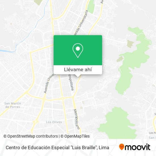 Mapa de Centro de Educación Especial "Luis Braille"