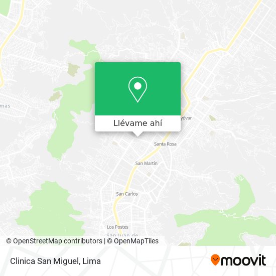 Mapa de Clinica San Miguel