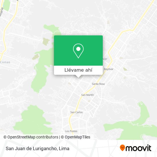 Mapa de San Juan de Lurigancho