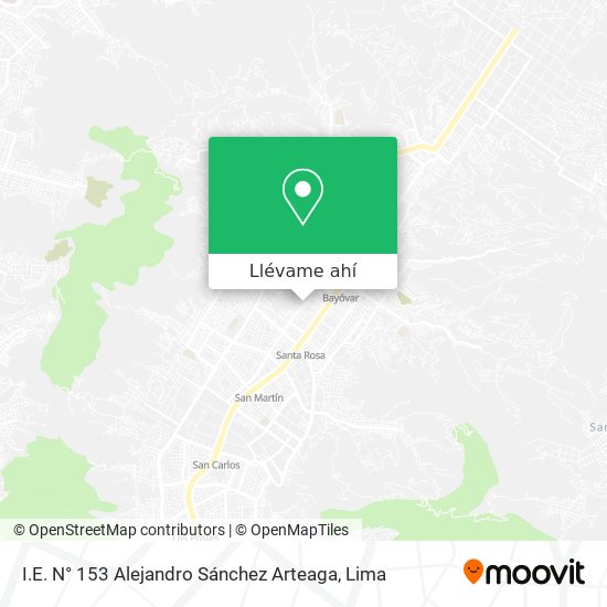 Mapa de I.E. N° 153 Alejandro Sánchez Arteaga