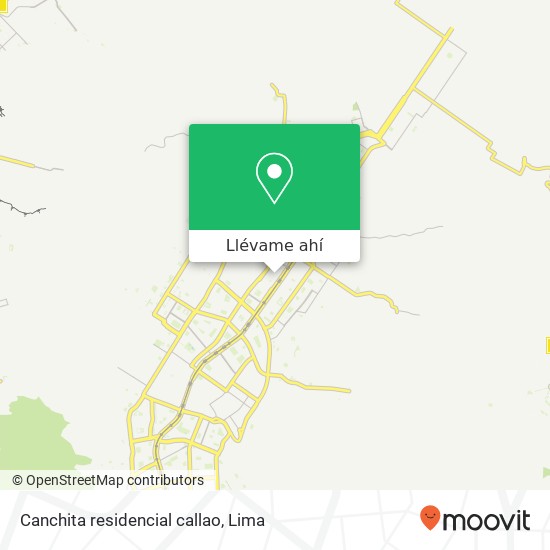 Mapa de Canchita residencial callao