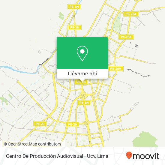 Mapa de Centro De Producción Audiovisual - Ucv